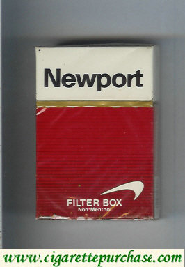 Newport Filter Non Menthol cigarettes hard box